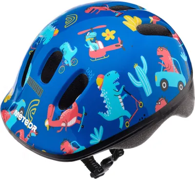 Zdjęcie produktu dla Kask ochronny Meteor, kask dziecięcy, kask rowerowy, rolki, kask MV6-2 dziecięcy kask rowerowy, rozmiar S 48-52 cm Dinocars
