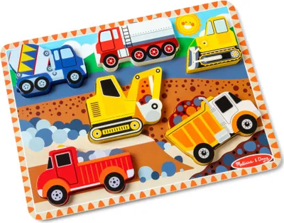 Zdjęcie produktu dla Melissa & Doug, drewniane puzzle edukacyjne "Budowa"