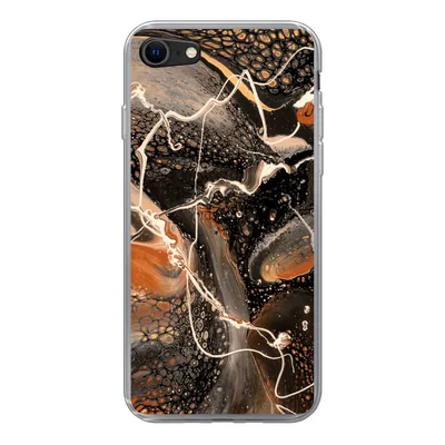 Produktbild von MuchoWow® Handyhülle Schutzhülle Hülle für iPhone 7 Farbe - Design - Abstrakt Silikon Softcase Handy Hülle - Kartenhalter