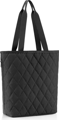 Image de reisenthel classic shopper M, sac de transport, sac à provisions, sac à bandoulière, sac à main, Rhombus Black, 8 L, DH7059