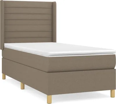Produktbild von vidaXL Boxspringbett mit Matratze Taupe 80x200 cm Stoff