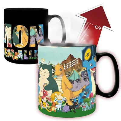 Pokémon Thermo-Tasse „Fang sie alle“ 460 ml Keramik