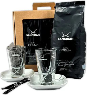 Produktbild von SANSIBAR Geschenkset mit Caffee Crema und Latte Macchiato Gläser von Sansibar