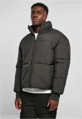 Produktbild von Urban Classics - Herren Short Big Puffer Jacke - BLACK - S