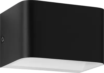 Produktbild von EGLO LED Wandleuchte Sania 4, Up und Down Leuchte, Wandlampe aus Aluminium in Schwarz und Weiß, Wandspot für Flur und Wohnzimmer, warmweiß, 13 x 8 cm