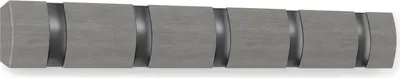 Produktbild von UMBRA FLIP 5 HOOK Garderobenleiste Garderobe Haken Pappelholz grau 318850-1045