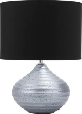 Obrázok produktu pre BELIANI Stolná lampa strieborný keramický podstavec 42 cm látkové tienidlo moderný dizajn
