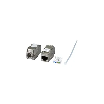 Produktbild von EFB RJ45 Cat6A Keystone fuer 10GB Ethernet Anwendungen geschirmt werkzeugfrei