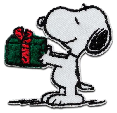 Produktbild von Mono-Quick Peanuts Snoopy Geschenk - Aufnäher, Bügelbild, Aufbügler, Applikationen, Patches, Flicken, zum aufbügeln, Größe: 6,2 x 5,8 cm