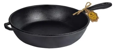 Produktbild von Grillpfanne aus Gusseisen 24 cm Schmorpfanne Bratpfanne Steakpfanne