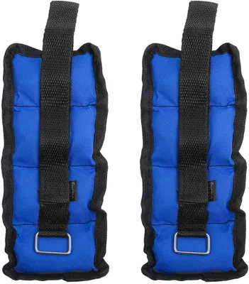 Obrázok produktu pre Nastaviteľné Záťaže na Členky 0,28 kg na členok, 0,5 kg na pár, Modré, pre Fitness