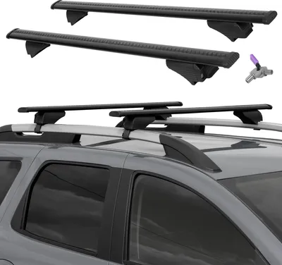 Produktbild von Querträger Dachträger Grundträger mit Schloss für VW Tiguan Allspace in Schwarz