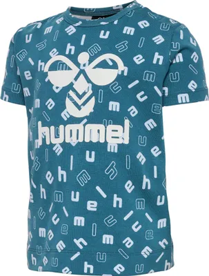 Produktbild von hummel hmlDREAM AOP Baby-T-Shirt 7058 - blue coral 62