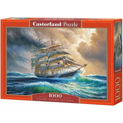 Immagine prodotto di Puzzle 1000 pezzi Barca sul Mare Agitato 104529