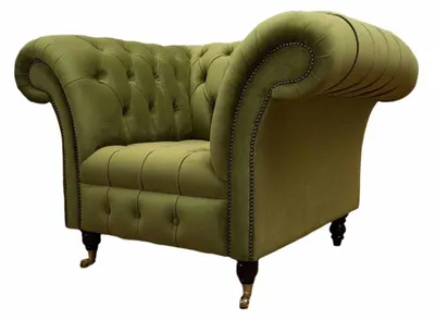 Produktbild von Chesterfield Design Sessel Couch Polster Luxus Textil Couchen Einsitzer