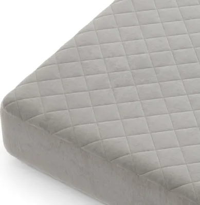 Obrázek produktu pro Matracový topper velikosti King, potah na matraci s polštářem a kapsou o hloubce 41 cm, nadýchaný, měkký prošívaný matracový topper, šedý