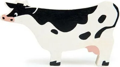 Obrázek produktu pro Tender Leaf Toys farma dřevěné zvíře kráva