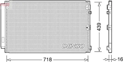 Produktbild von DENSO KONDENSATOR KLIMAKÜHLER KLIMAKONDENSATOR mit Trockner