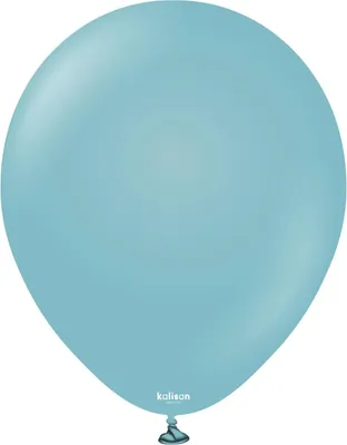Produktbild von Kalisan Retro Blaue Glaslatexballons 30 cm, 100 Stk.