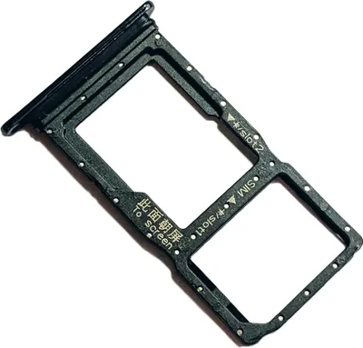 Produktbild von Huawei P smart Z (STK-L21, STK-LX1) Simkartenhalter und Micro-SD Card Fach, Original Ersatzteil, Schwarz