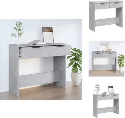Produktbild von vidaXL Konsolentisch Betongrau 90x36x75 cm Holzwerkstoff -  Beistelltische