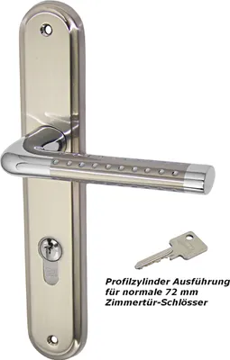 Produktbild von Türbeschlag 1387-M LS PZ Chrom - Niro Türgriffe
