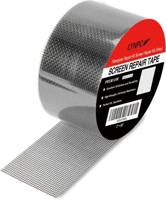 Imagen del producto de Cinta de reparación para mosquiteras, de fibra de vidrio, 5 x 203 cm, para ventanas y puertas