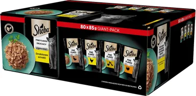 Zdjęcie produktu dla Sheba Smaki Drobiowe, Dorosły, Kurczak, Kaczka, Drób, Turcja, 85 g