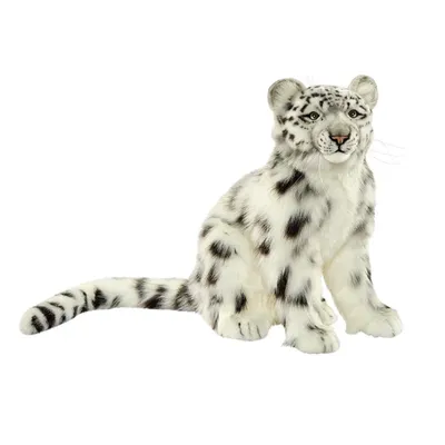 Produktbild von Hansa - 4355 - Schneeleopard, Plüsch, sitzend, 45cm x 40cm