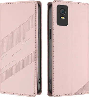 Obrázek produktu pro Pouzdro pro TCL 403,Polyuretankožené peněženkové pouzdro s přihrádkou na karty a funkcí stojánku Pink
