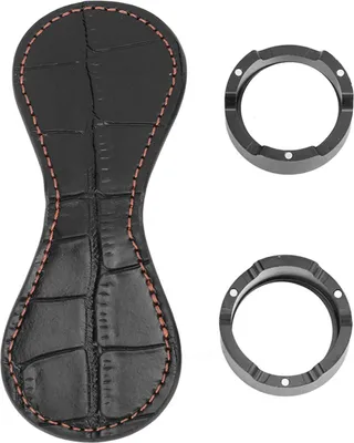 Produktbild von Magnetischer Taschen-Billard-Kreidehalter, Leder-Clip, Pool-Queue-Snooker-Zubehör, Schwarz