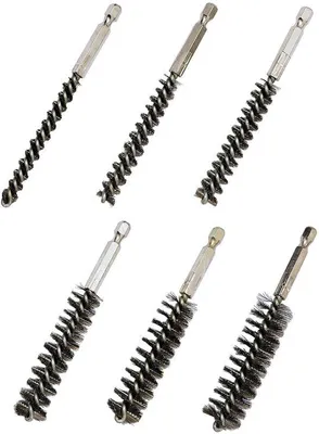 Immagine prodotto di Set di spazzole con setole in acciaio inossidabile da 6-19 mm - Strumento per la pulizia
