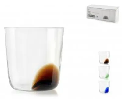 Immagine prodotto di H&H Set 3 Bicchieri Poetry Colori Assortiti Cl39