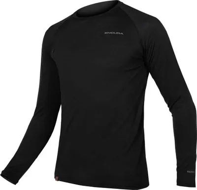 Obrázok produktu pre Tričko Endura BaaBaa Baselayer pánske dlhé čierne veľkosť M E3183BK/4