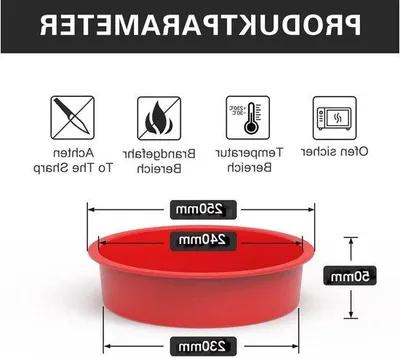 Produktbild von Famanu Silikon-Kuchenform 25 cm - 2 Stück, antihaftbeschichtet