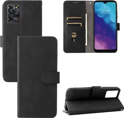 Zdjęcie produktu dla Pokrowiec König Design kompatybilny z ZTE Blade V30 Vita z syntetycznej skóry - Etui na telefon komórkowy czarne
