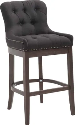 Immagine prodotto di Sgabello da bar in tessuto - Sgabello - Elevato comfort di seduta, tessuto resistente | Colore: Nero