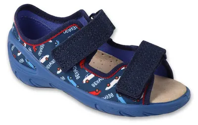 Produktbild von Sandalen Befado Sunny 063X024 blaue Auto mit Lederinnensohle