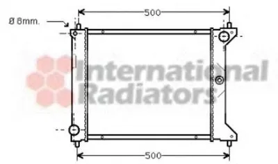 Produktbild von VAN WEZEL 02002096 Kühler Wasserkühler Motorkühler für ROVER 200 Hatchback (XW) 400 (XW)