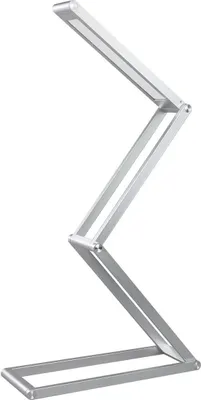 Produktbild von Schreibtischlampe LED, Aluminium Schreibtisch Lampe mit dimmbar und faltbar Tageslichtlampe Bürolampe Desk Lamp Schreibtischleuchte Tischlampe Akku Nachttisch Leselampe Schreibtischlampen Silber