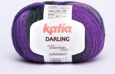 Produktbild von Darling von Katia (ca.190m/50g) - Farbe 212 (grau lila)