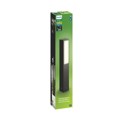 Produktbild von Philips myGarden Stratosphere Sockel-/Wegeleuchte, 9W, Außensockel-/Pfostenbeleuchtung, Anthrazit, Aluminium, Synthetik, IP44, Garten, Terrasse, I