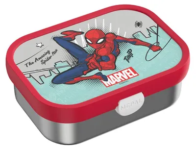 Produktbild von Mepal CAMPUS Edelstahl-Brotdose mit Gabel - Spiderman