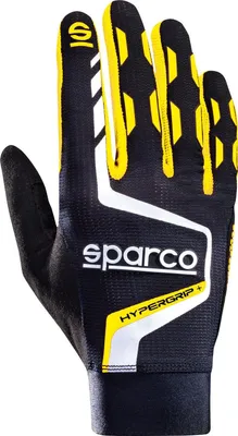 Produktbild von Sparco Hypergrip Sim Racing Gaming Handschuhe, schwarz und gelb, Größe 9
