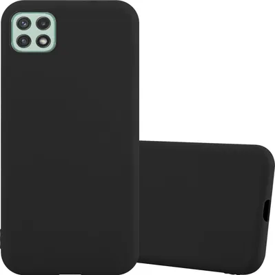 Produktbild von Cadorabo Hülle für Samsung Galaxy A22 5G Schutzhülle in Schwarz Handyhülle TPU Silikon Etui Case Cover