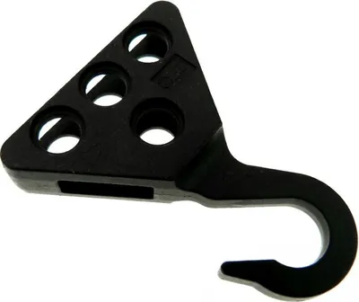 Produktbild von 1x Lego Technic Kran Haken schwarz Metall groß 8462 9607 8438 8421 8094 30 70644