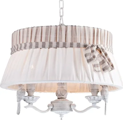 Produktbild von Maytoni Bird Kronleuchter ARM013-33-W 3xE14, Weiß Antik, aus Metall, exkl. Leuchtmittel