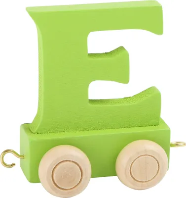 Produktbild von Small Foot Design 10355 'Buchstabenzug bunt' Holz Buchstabe E, grün (1 Stück)