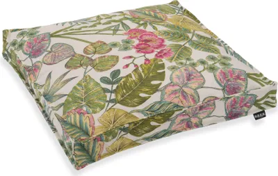 Produktbild von H.O.C.K. Eliza-Bouquet Outdoor Sitzkissen Blumen-Motiv 50x50x5cm green-berry