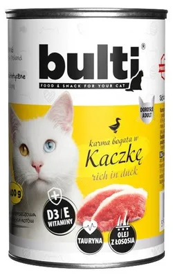 Obrázek produktu pro BULTI Bohatá na kachnu - mokrá krmiva pro kočky - 400 g